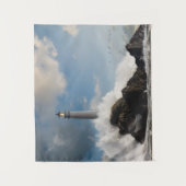 vuurtoren | Vuurtoren met drijfgolven Wandkleed (Voorkant)