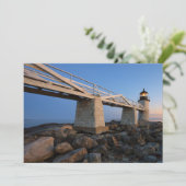 vuurtoren | Vuurtoren Port Clyde Maine Bedankkaart (Staand voorkant)