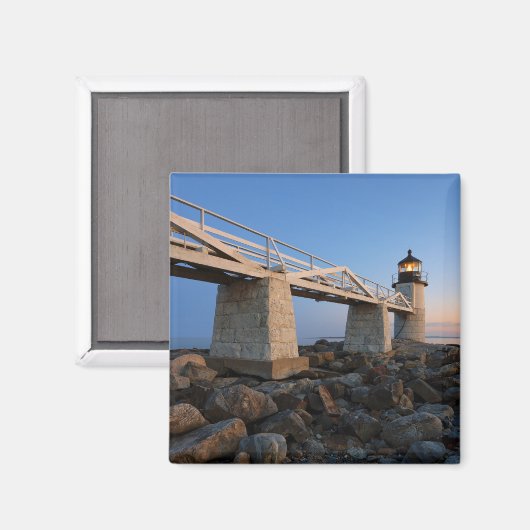vuurtoren | Vuurtoren Port Clyde Maine Magneet (Voorkant / Achterkant)