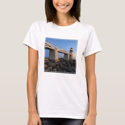 vuurtoren | Vuurtoren Port Clyde Maine T-shirt (Voorkant)