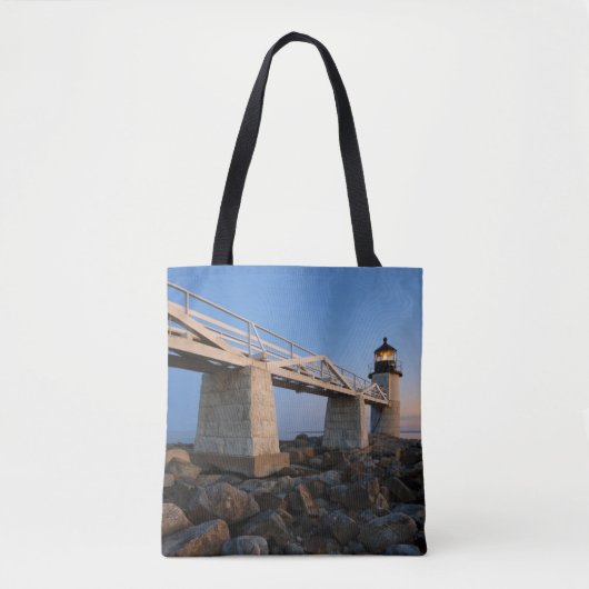 vuurtoren | Vuurtoren Port Clyde Maine Tote Bag (Voorkant)