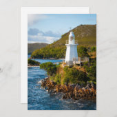 vuurtoren | Vuurtoren van Bonnet Bedankkaart (Voorkant / Achterkant)