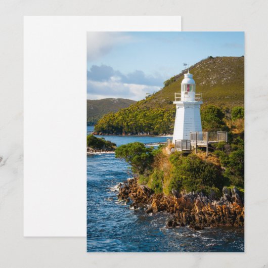 vuurtoren | Vuurtoren van Bonnet Bedankkaart (Voorkant / Achterkant)