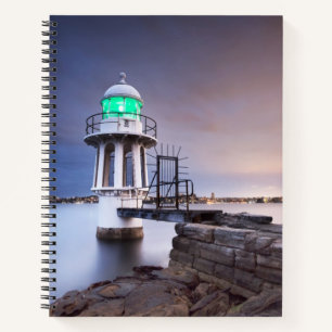 vuurtoren vuurtoren van Cremorne, Australië Notitieboek