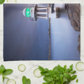 vuurtoren | vuurtoren van Cremorne, Australië Theedoek (Gevouwen)