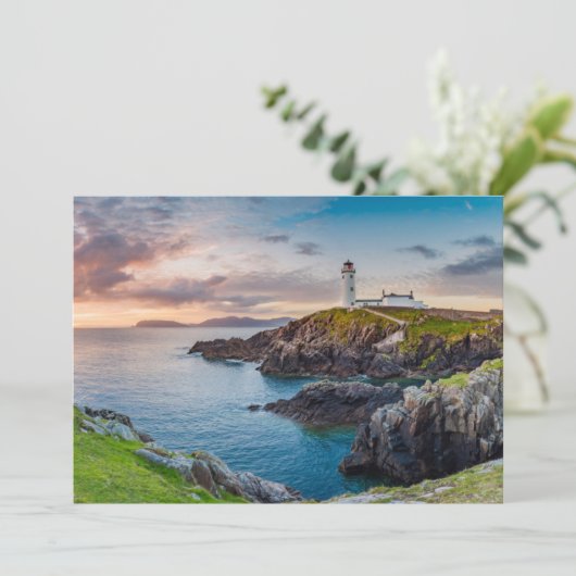 vuurtoren | vuurtoren van Fanad Head Ierland Bedankkaart (Staand voorkant)