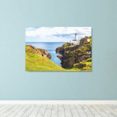 vuurtoren | vuurtoren van Fanad Head Ierland Canvas Afdruk (Insitu (Houten vloer))
