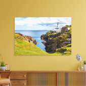 vuurtoren | vuurtoren van Fanad Head Ierland Canvas Afdruk (Insitu (Woonkamer))