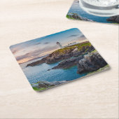 vuurtoren | vuurtoren van Fanad Head Ierland Kartonnen Onderzetters (Schuin)