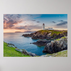 vuurtoren   vuurtoren van Fanad Head Ierland Poster