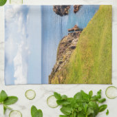 vuurtoren | vuurtoren van Fanad Head Ierland Theedoek (Gevouwen)