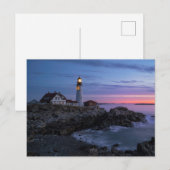 vuurtoren | vuurtoren van Kaap Elizabeth Maine Briefkaart (Voorkant / Achterkant)