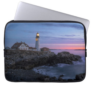 vuurtoren vuurtoren van Kaap Elizabeth Maine Laptop Sleeve