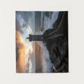 vuurtoren | vuurtoren van Le Conquet Kermorvan Wandkleed (Voorkant)