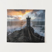 vuurtoren | vuurtoren van Le Conquet Kermorvan Wandkleed (Voorkant (horizontaal))