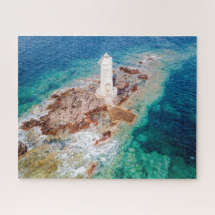 vuurtoren vuurtoren van Mangiabarche Italië Legpuzzel