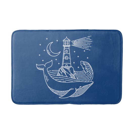 vuurtoren walvis badmat (Voorkant)