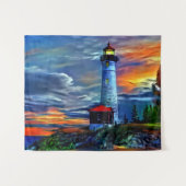 vuurtoren wandkleed (Voorkant (horizontaal))