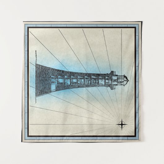 vuurtoren wandkleed (Voorkant (horizontaal))