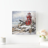 Vuurtoren Wandklok (Huis)