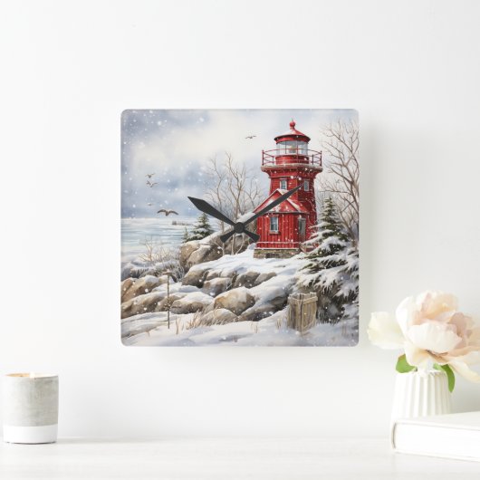 Vuurtoren Wandklok (Huis)