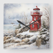 Vuurtoren Wandklok (Voorkant)