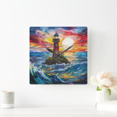 Vuurtoren Wandklok (Huis)