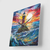 Vuurtoren Wandklok (Hoek)