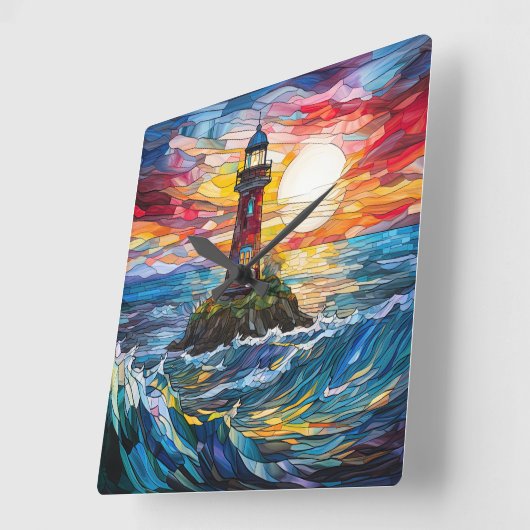 Vuurtoren Wandklok (Hoek)