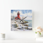 Vuurtoren Wandklok (Huis)