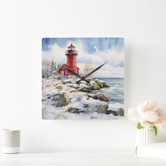 Vuurtoren Wandklok (Huis)