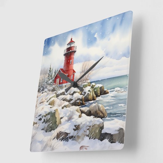 Vuurtoren Wandklok (Hoek)