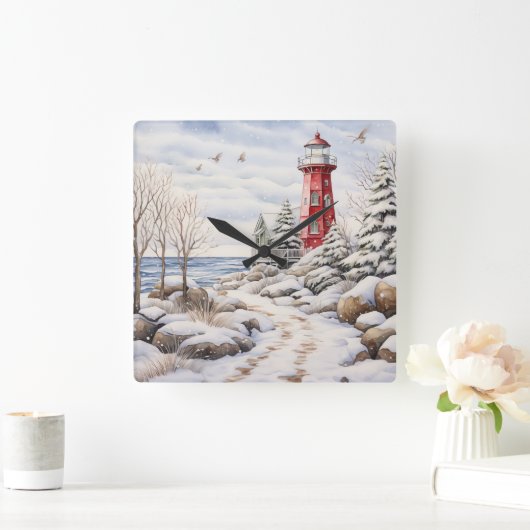 Vuurtoren Wandklok (Huis)