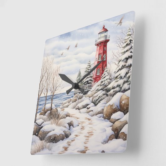 Vuurtoren Wandklok (Hoek)