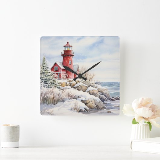 Vuurtoren Wandklok (Huis)