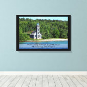 Vuurtoren/wegwerpdoek Canvas Afdruk (Insitu (Houten vloer))