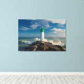 vuurtoren | Wellington Ontario Canada Canvas Afdruk (Insitu (Houten vloer))