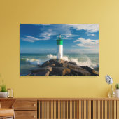vuurtoren | Wellington Ontario Canada Canvas Afdruk (Insitu (Woonkamer))