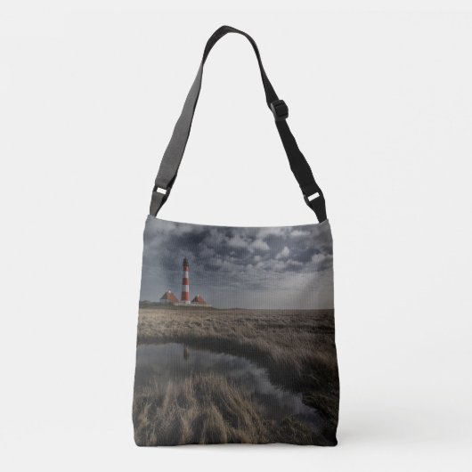 Vuurtoren Westerhever Crossbody Tas (Achterkant)