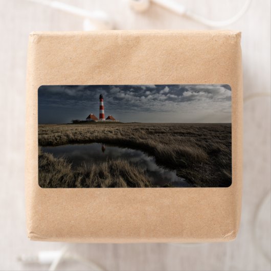 Vuurtoren Westerhever Etiket (Insitu)