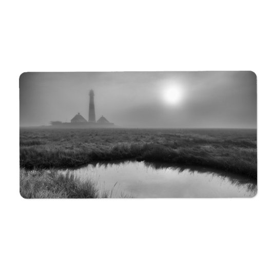 Vuurtoren Westerhever Etiket (Voorkant)