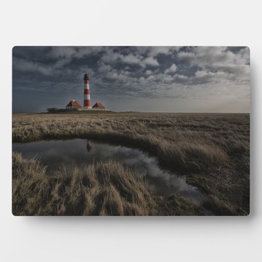 Vuurtoren Westerhever Fotoplaat (voorkant)
