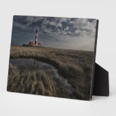 Vuurtoren Westerhever Fotoplaat (Zijkant)