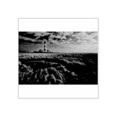 Vuurtoren Westerhever Rubberstempel (Afrduk)