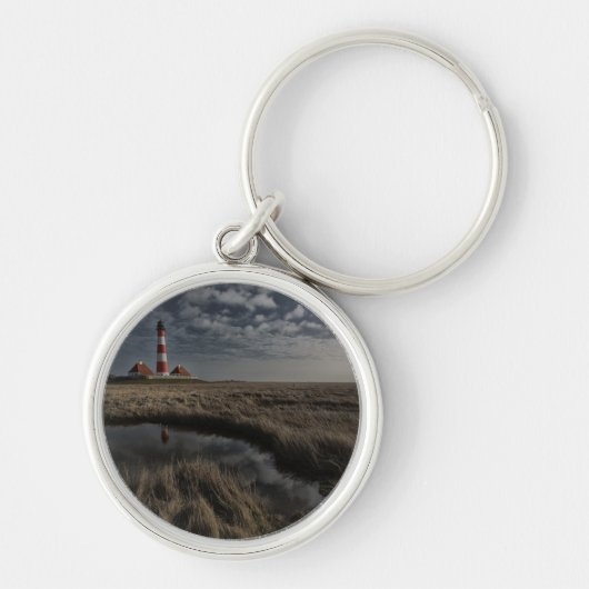 Vuurtoren Westerhever Sleutelhanger (Voorkant)