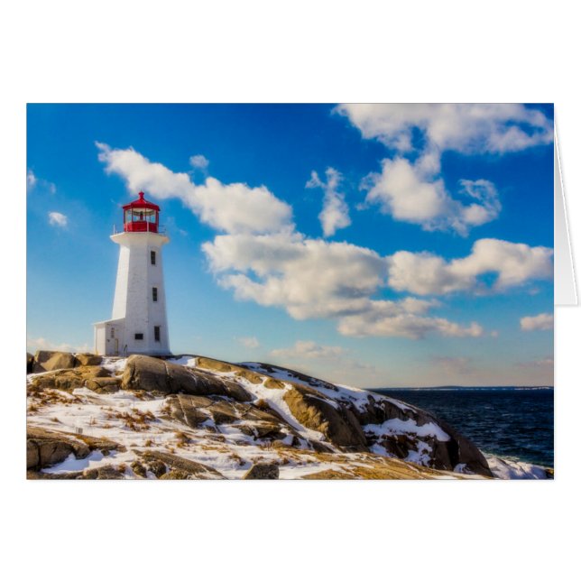 vuurtoren | Winter in Peggy's Cove, Nova Scotia (Voorkant Horizontaal)
