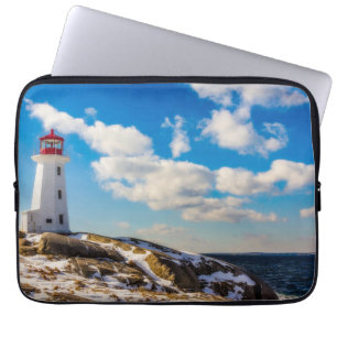 vuurtoren   Winter in Peggy's Cove, Nova Scotia Laptop Sleeve