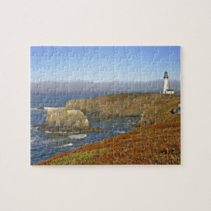 Vuurtoren Yaquina Head bij Newport Oregon Legpuzzel