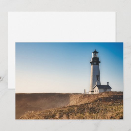 vuurtoren | Yaquina Head Lighthouse Oregon Bedankkaart (Voorkant / Achterkant)