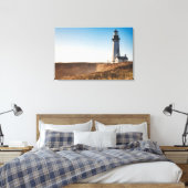 vuurtoren | Yaquina Head Lighthouse Oregon Canvas Afdruk (Insitu (Slaapkamer))